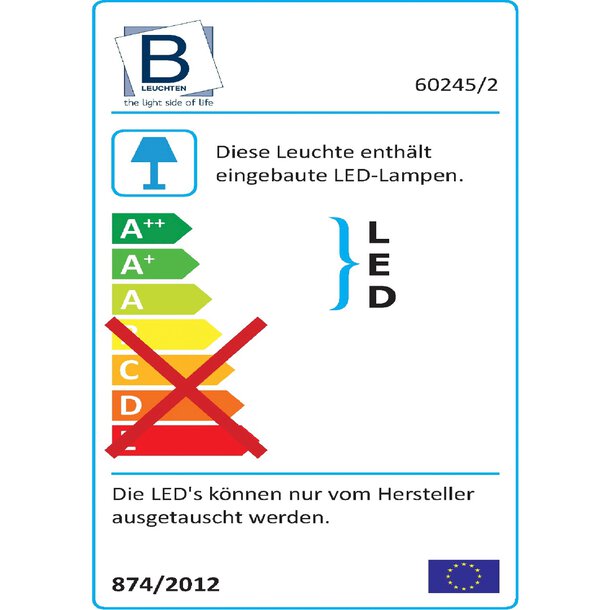 LED-Stehlampe - Duo - Nickel matt | Online kaufen bei Segmüller