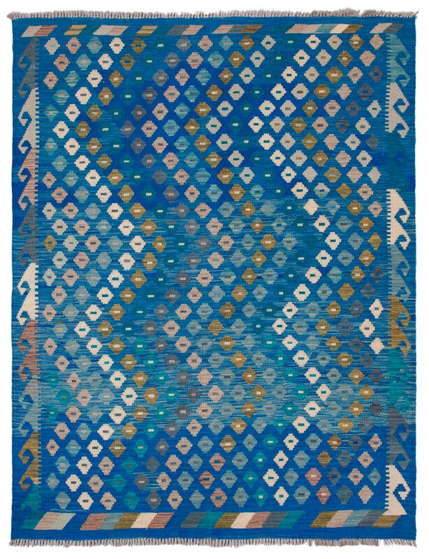 Kelim Teppich - Kaudani 147 x 190 cm - Blau | Segmüller Onlineshop