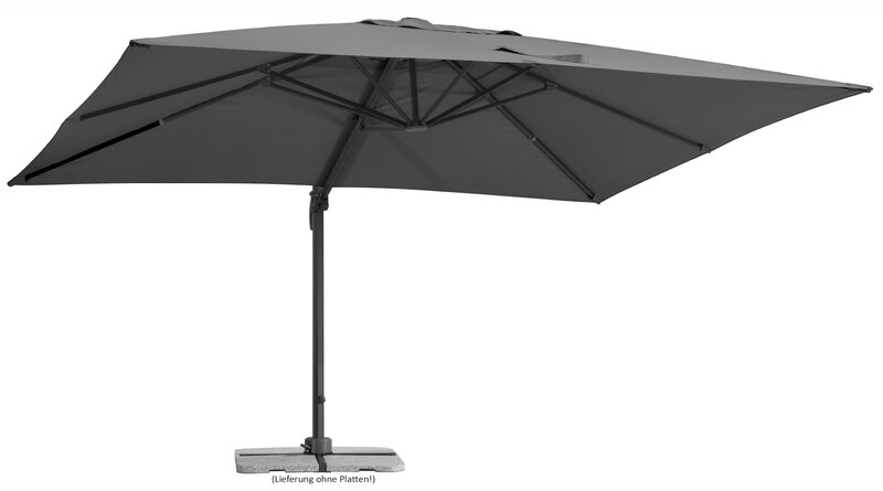 Ampelschirm Rhodos Grande 300 x 400cm Anthrazit Segmüller
