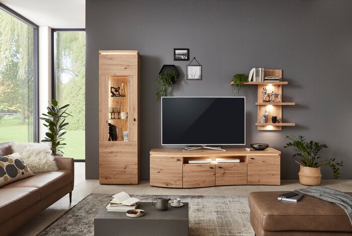 Wohnwand Rondo braun günstig kaufen SEGMÜLLER