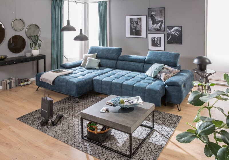 Ecksofa Palladio in Azur kaufen | Segmüller