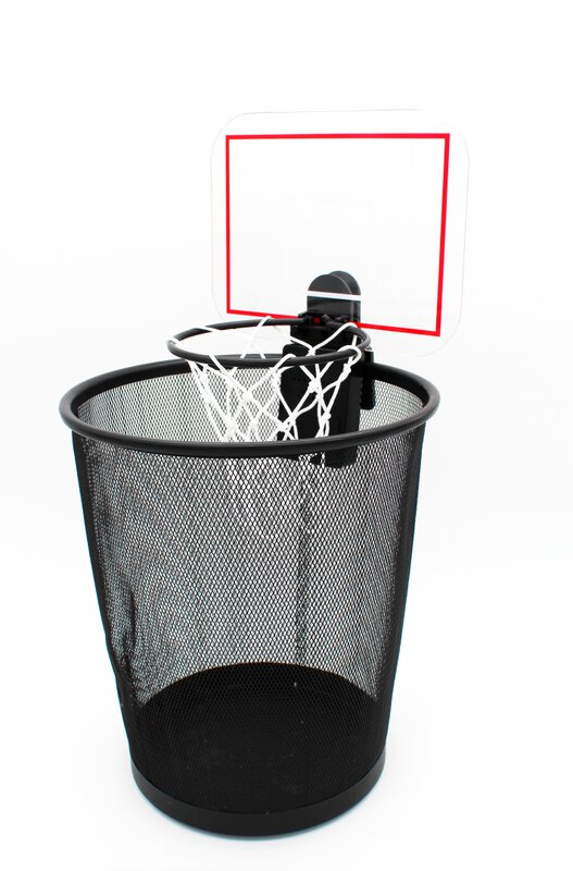 Papierkorb-Aufsatz - Basketball-Korb - Schwarz | Segmüller