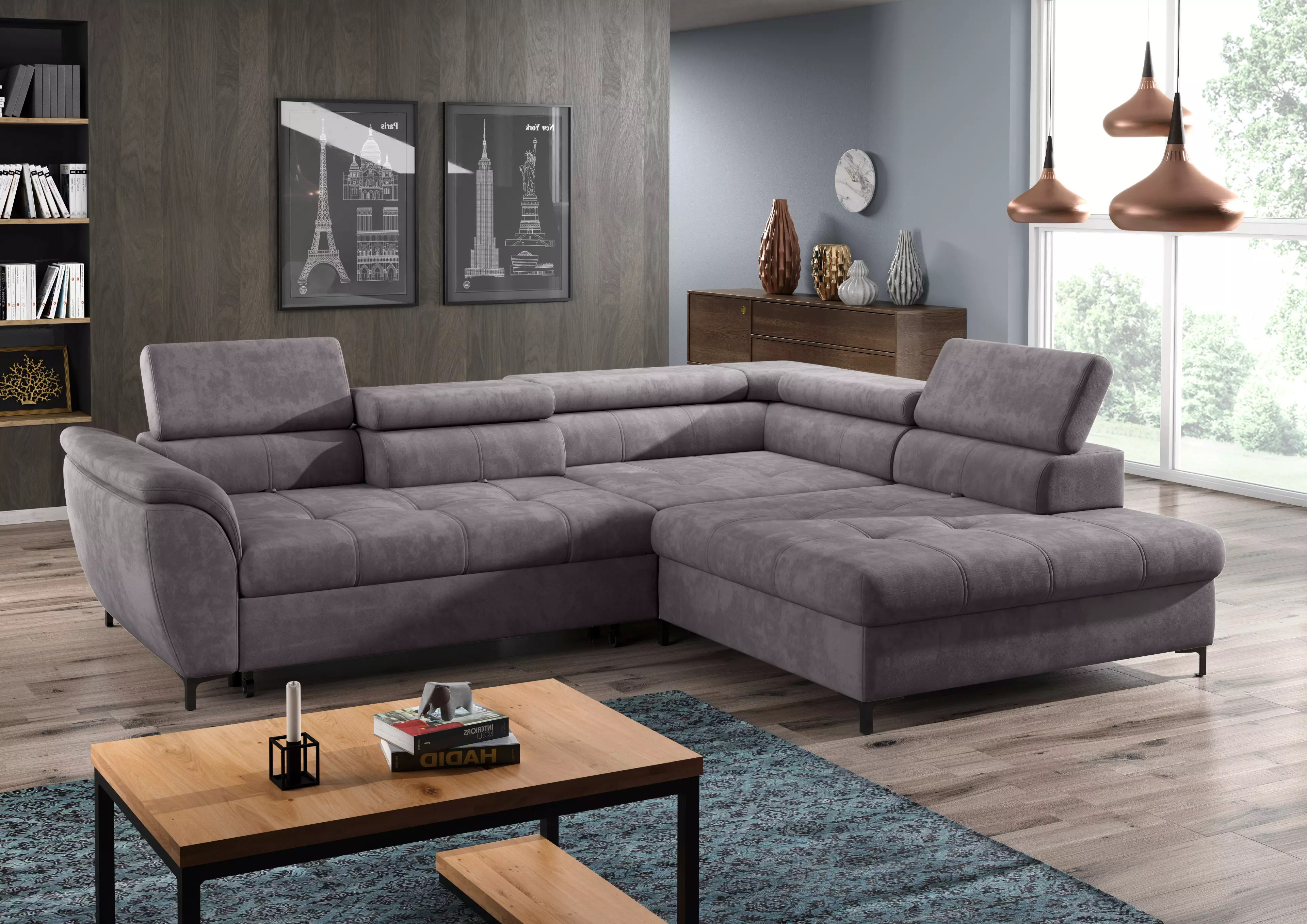 Ecksofas aus Cord frisch, modern, anders SEGMÜLLER