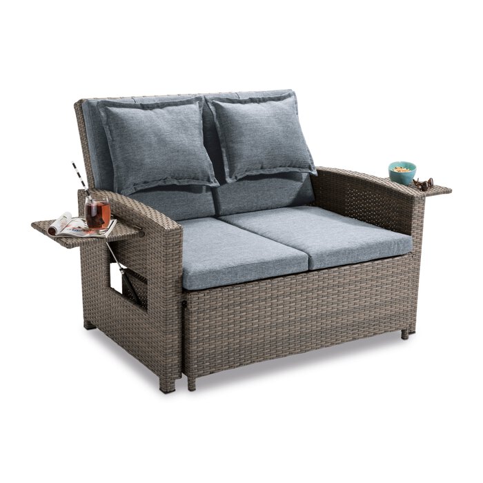 Gartenliege Nizza Multifunktionssofa Grau Segmüller 355235400001