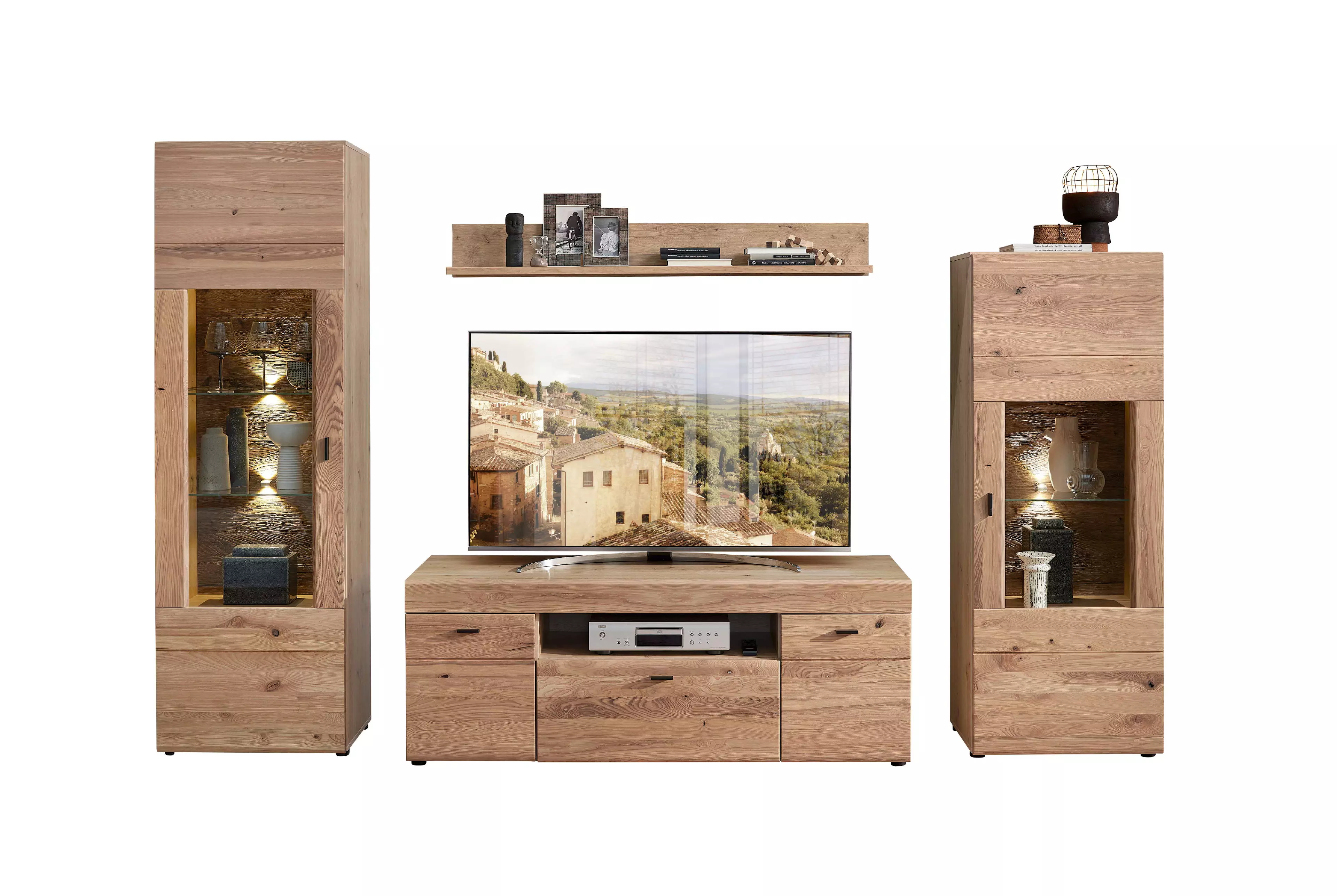 Moderne und stilvolle MassivholzWohnwände SEGMÜLLER