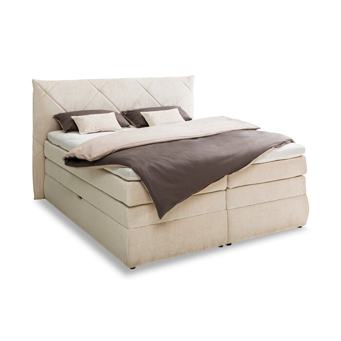 Boxspringbett 180x200 cm Lungo weiß SEGMÜLLER