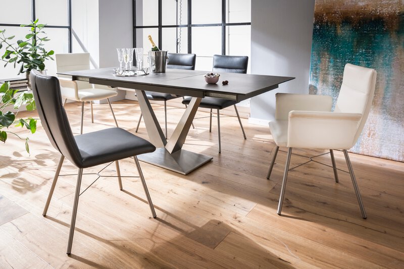 Esstisch mit Auszug - Gandia 150/200 x 90 cm - Grau | Segmüller