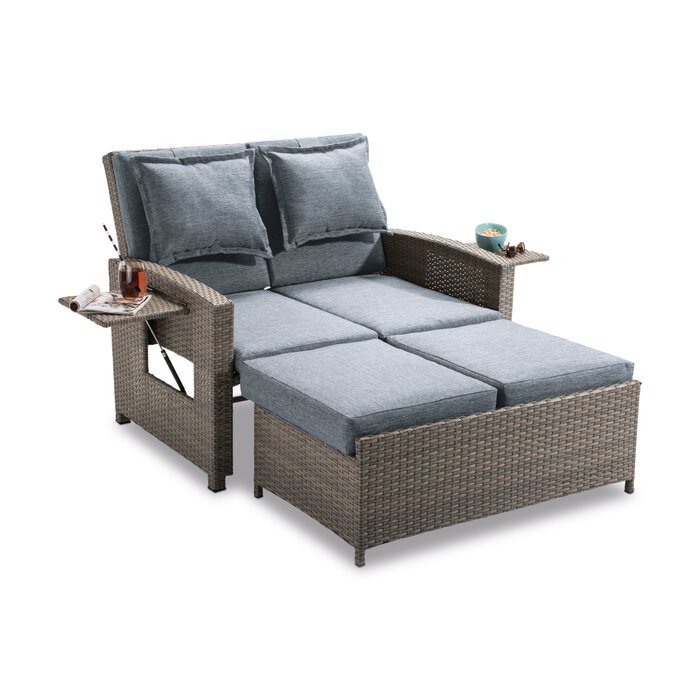 Gartenliege Nizza Multifunktionssofa Grau Segmüller 355235400001