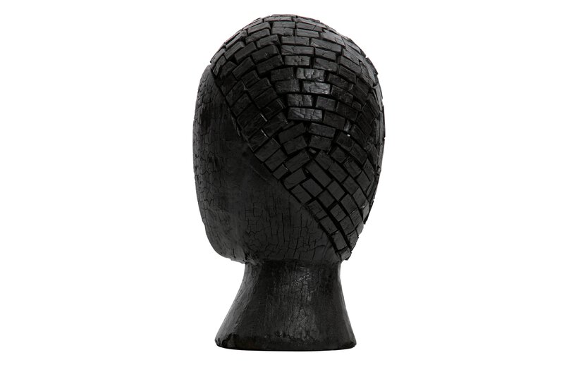 Holzkopf schwarz