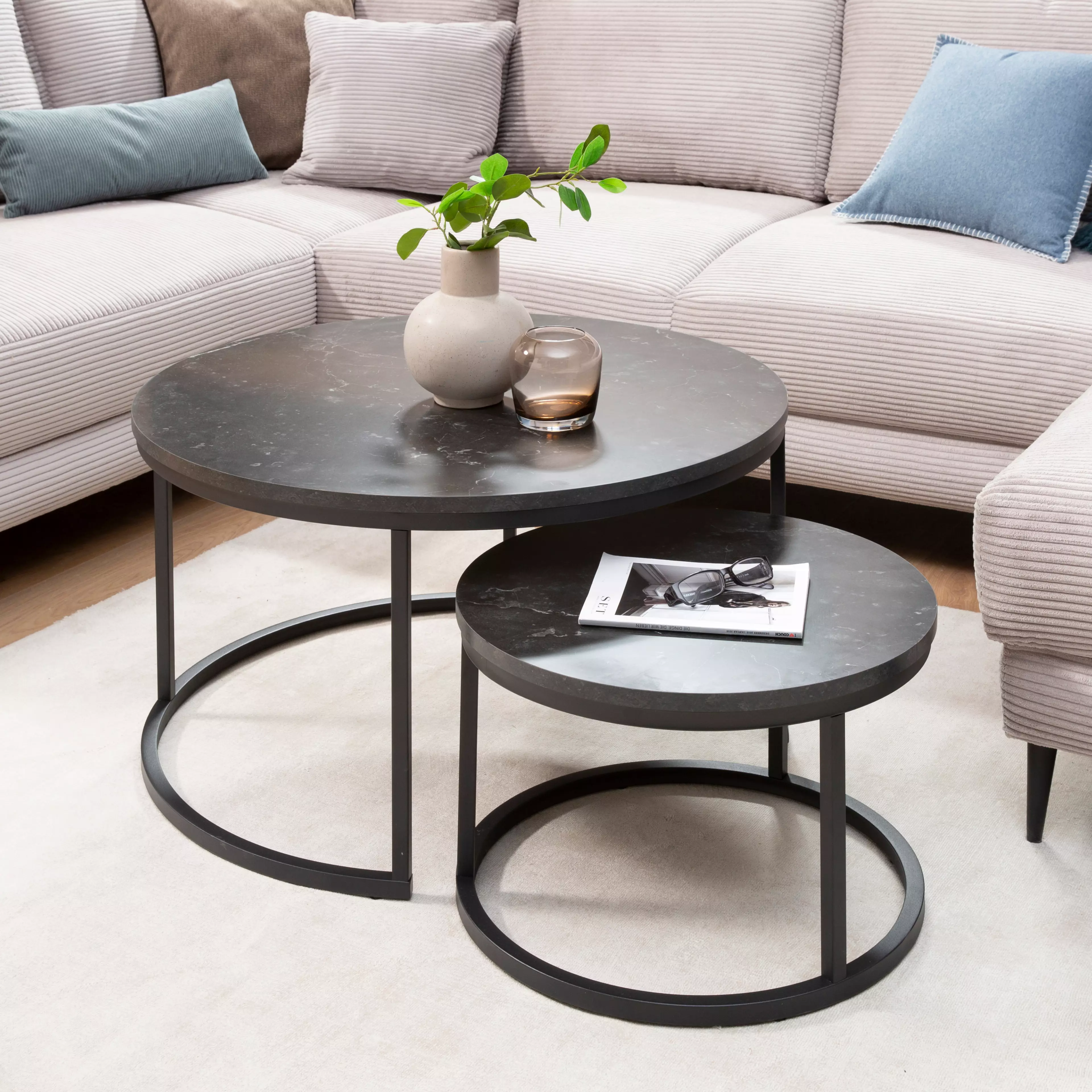 Moderne runde Couchtische fürs Wohnzimmer kaufen | SEGMÜLLER